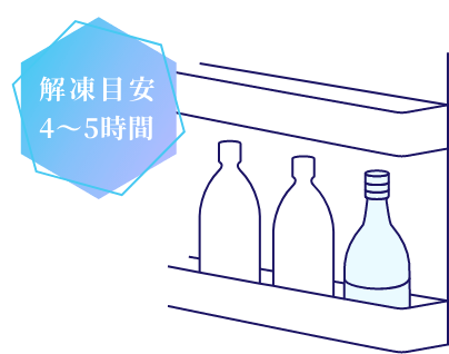 解凍目安4〜5時間